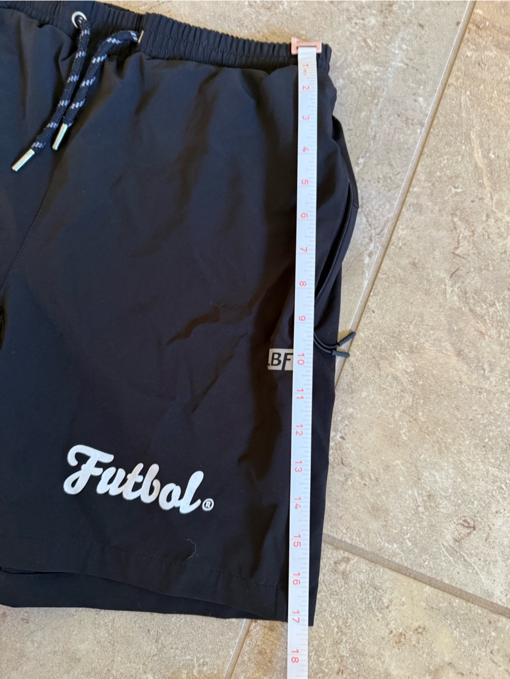 Live Breathe Futbol Black Maestro Shorts Drawstring Zipper Pockets Men’s Large - Picture 11 of 11